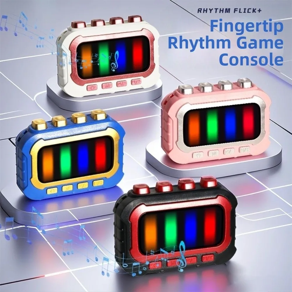 Gioco del ritmo musicale elettronico Travaggio della velocità della mano Pressa veloce Giocattolo agitato con punta delle dita per bambini Illumina la macchina da gioco di puzzle educativo