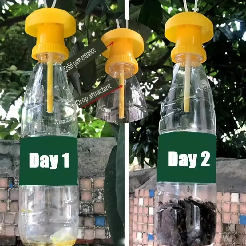 Fly Trap Fruit Killer Plastic Yellow Fruit Fly Trap Fly Trap Pest Insect Control Family Farm Fruit Killer Plastic Yellow