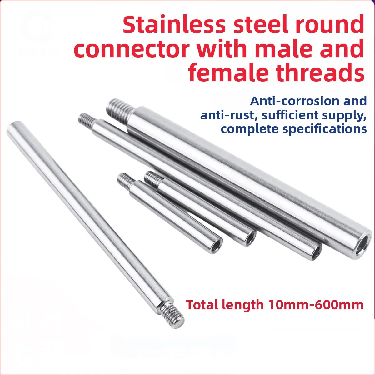304 Stainless Steel Threaded Pillar Male To Female Screw Round PCB Standoff Spacer Single Head Column M3 M4 M5 M6 M8 M10