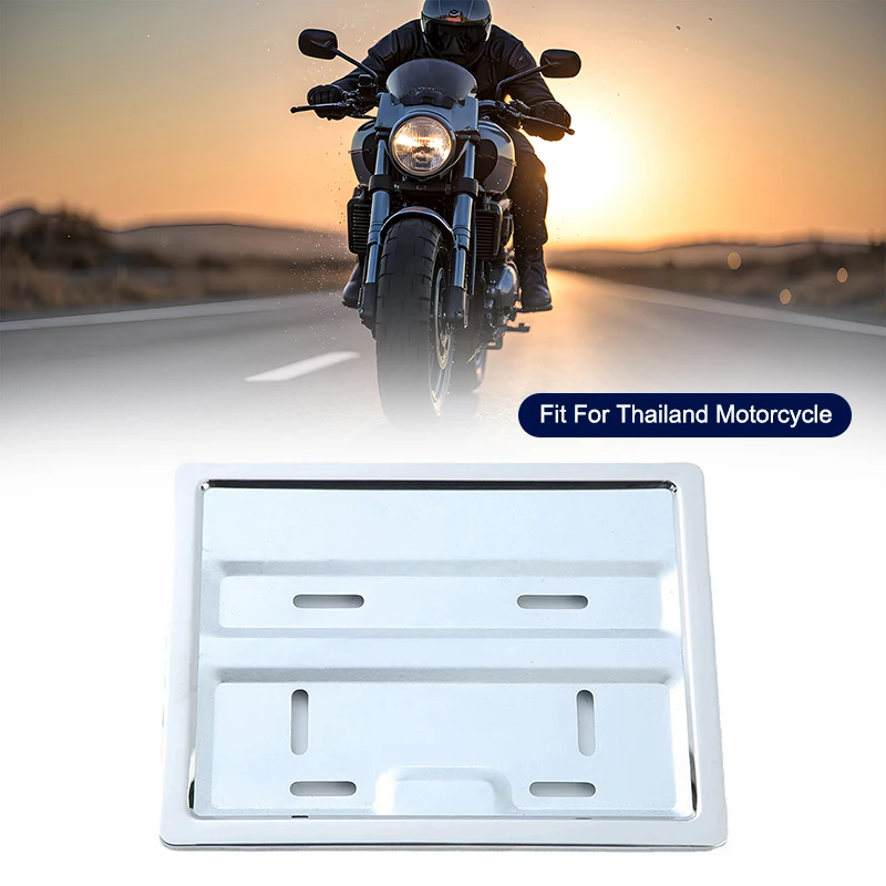 

1PC Thailand Standard License Plate Holder Suitable For Motorcycle Number Plate Frame Stainless Steel Resistant Discoloration