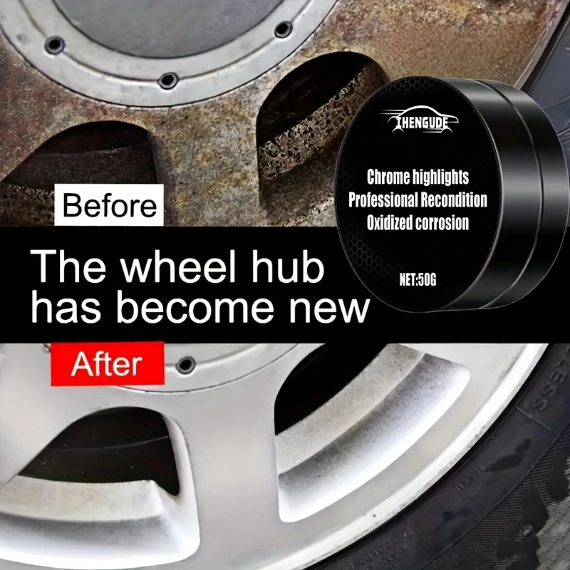 Professional Chrome Repair Paste - Metal Oxidation Restorer and Polishing Paste for Car Door Handles, Windows, Bumpers - Universal Use view 2