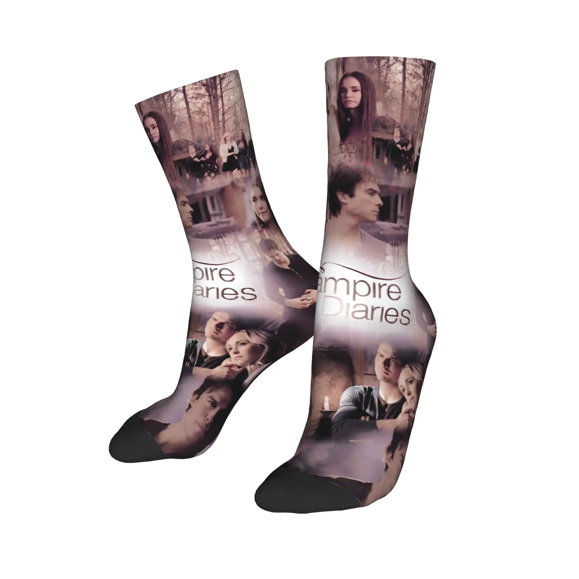 The Vampire Diaries Damon salvatore Sokken Gothic Kousen Winter Antislip Dames Heren Sokken Medium Zachte Grafische Outdoor Sokken