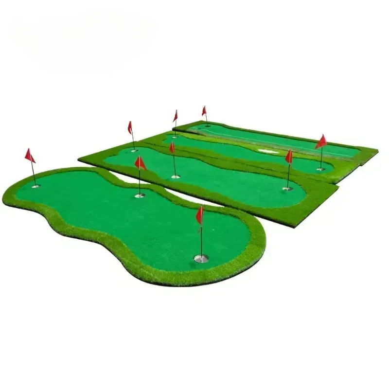 Golf Wraparound Greens Thickened Bottom Practice Greens Indoor Use Artificial Greens Putting Drills Large Golf Practice Mat