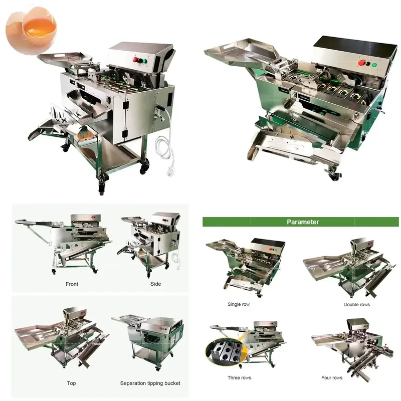 Automatic Egg Cracking Machine Egg Liquid Separator for Separating Egg Whites and Yolks Kitchen Tool