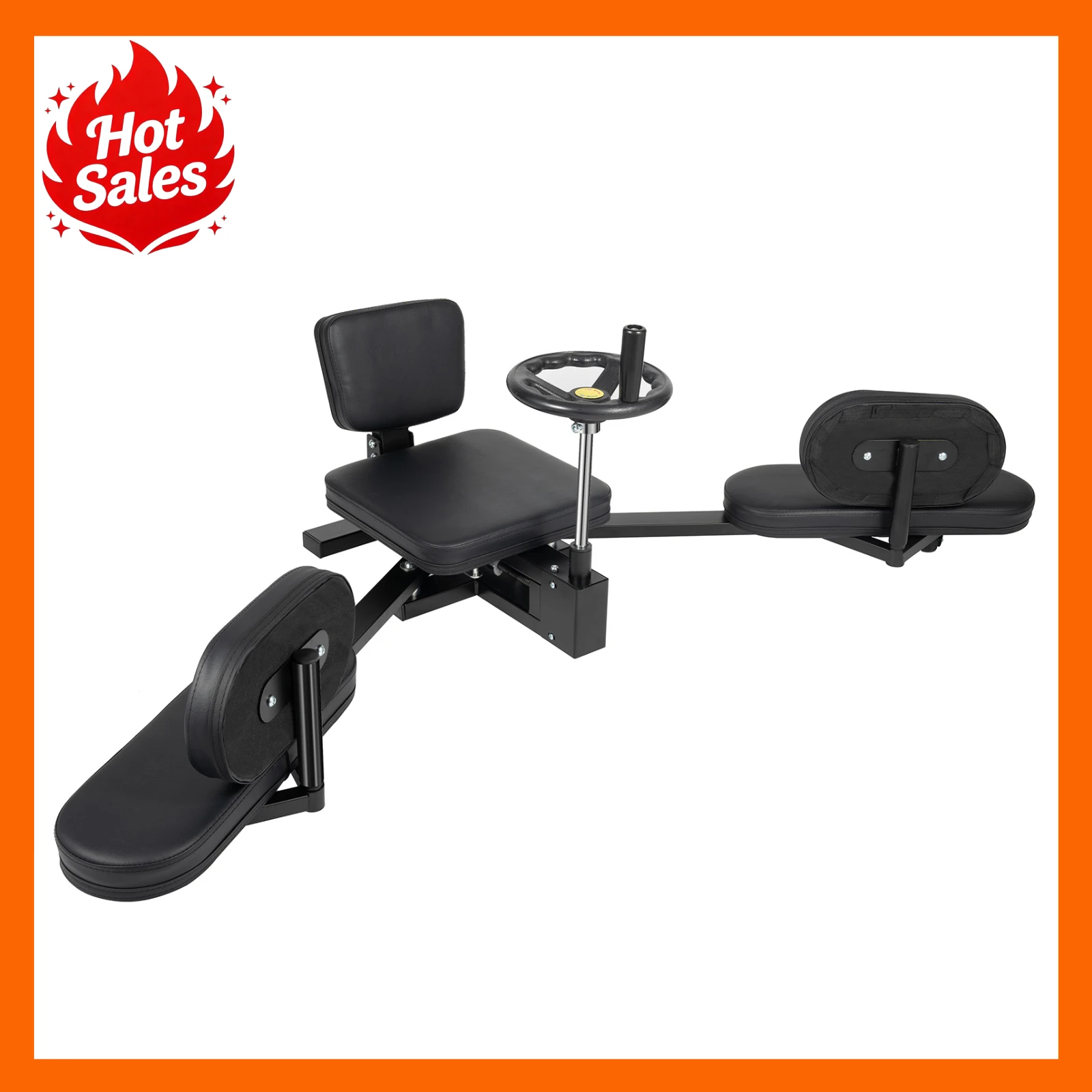 Stretching Equipment Horizontal Cross Shaped Horse Stretching Trainer 180 Degree Separation Adjustable Leg Stretcher Gentle Stretch Prevent Injury Improve Leg Flexibility Balance Shape Waist Abdomen Arms Hips Home Use