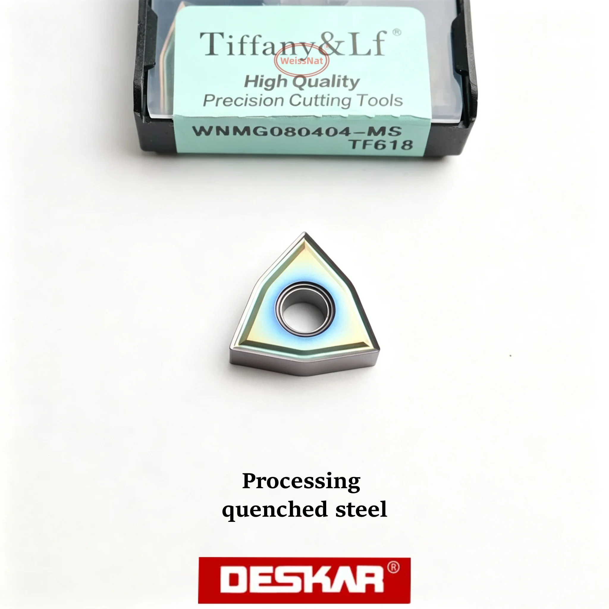 DESKAR WNMG080404 WNMG080408-MA MS MM TF618 Carbide Insert WNMG Inserts - view 4
