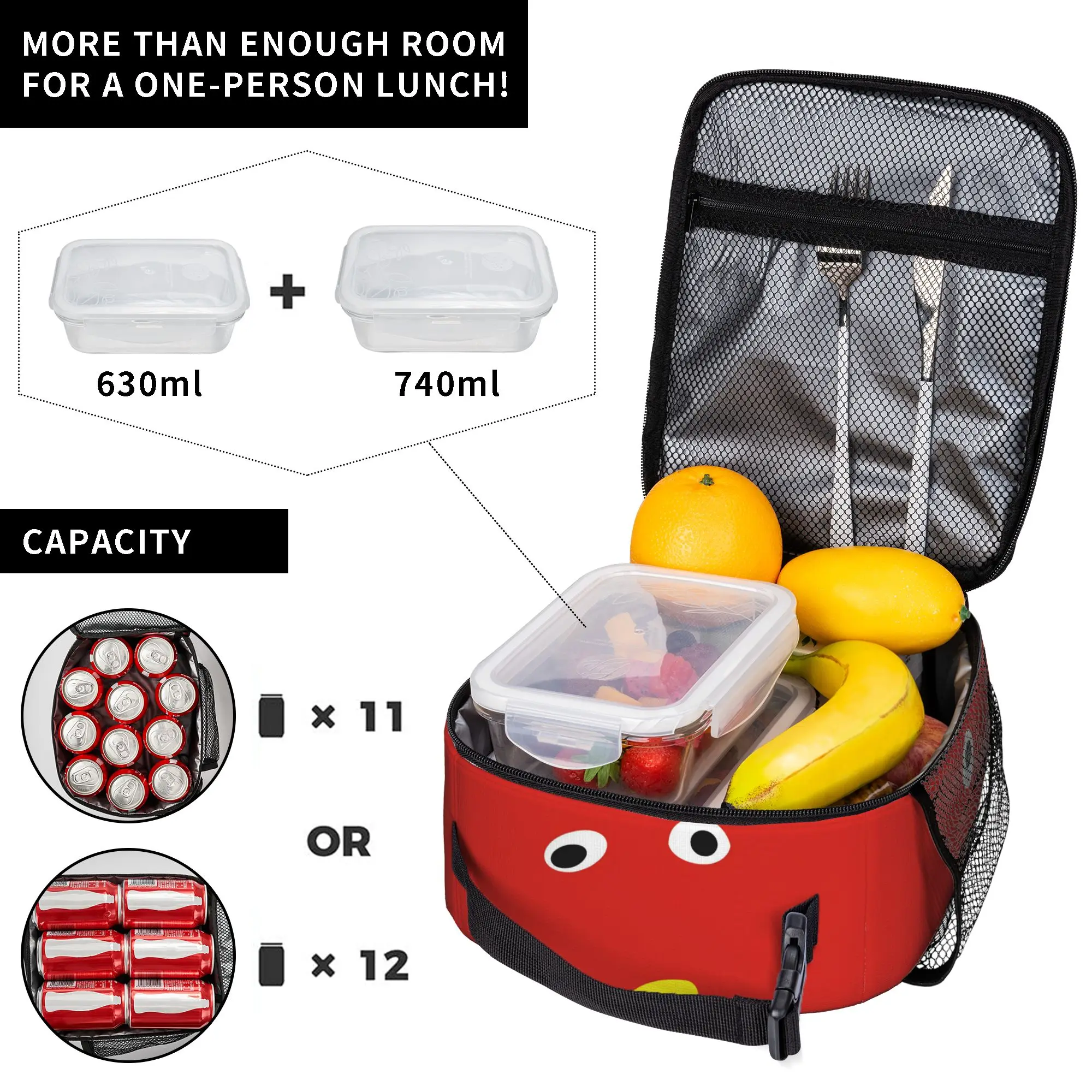 Insulated Lunch Tote Bag 31 Juan Carlos Bodoque Rabbit Trendy Mins Cartoon Thermal Cooler Lunch Storage Food Box Portable School