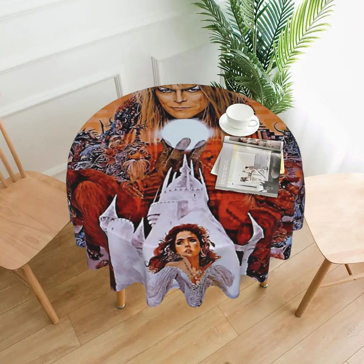 

Постер фильма «Лабиринт», водостойкая круглая скатерть, маслостойкая скатерть для кухонных мероприятий, крышка обеденного стола 60 дюймов