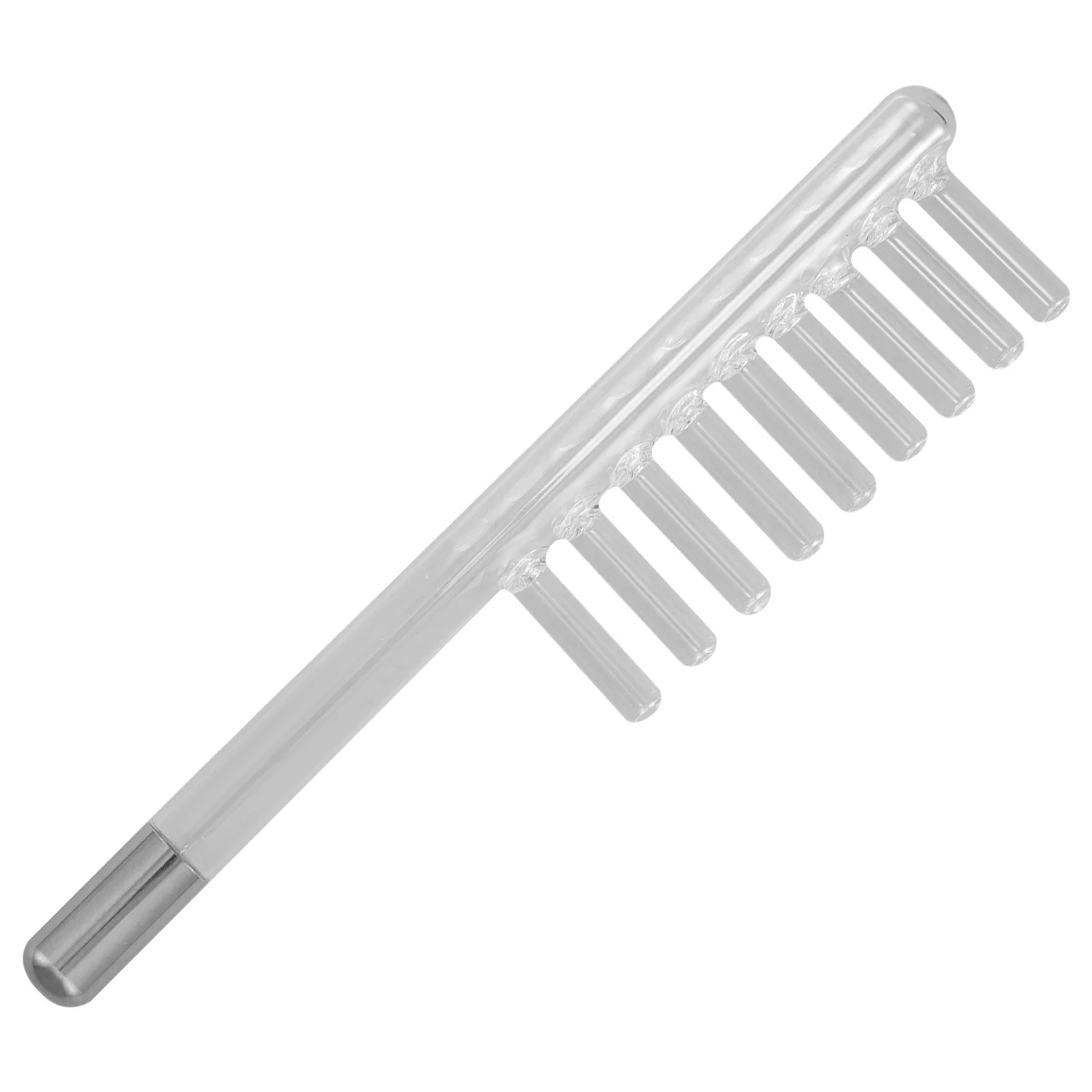 Peigne de remplacement d'électrode en Tube de verre, pour appareil Facial, soins de la peau, outil de croissance des cheveux à haute fréquence, beauté Portable