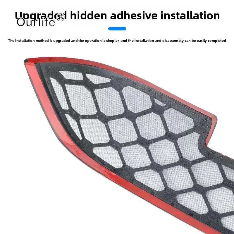 For XPENG MONA M03 2026 Front Bumper Grille Mesh Inserts Air Inlet Vent Cover Grill Guards Protector Anti-insect Accessories