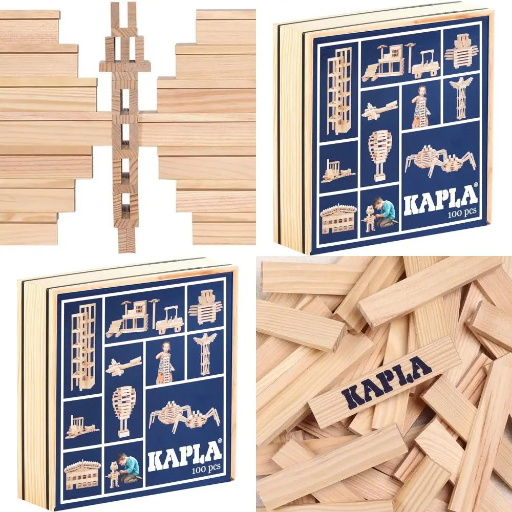 Set di blocchi da costruzione in legno: 100 pezzi per costruzioni creative