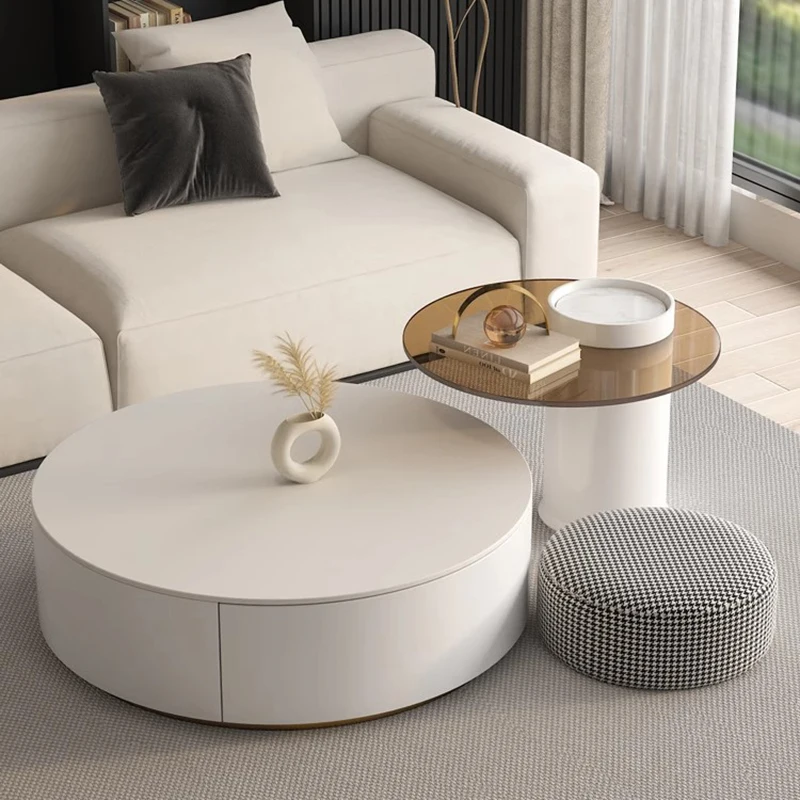 

Modern Dining Tables Round Coffee Tables Living Room Nesting Coffee Tables Center Lounge Tavolino Da Salotto Home Accessories