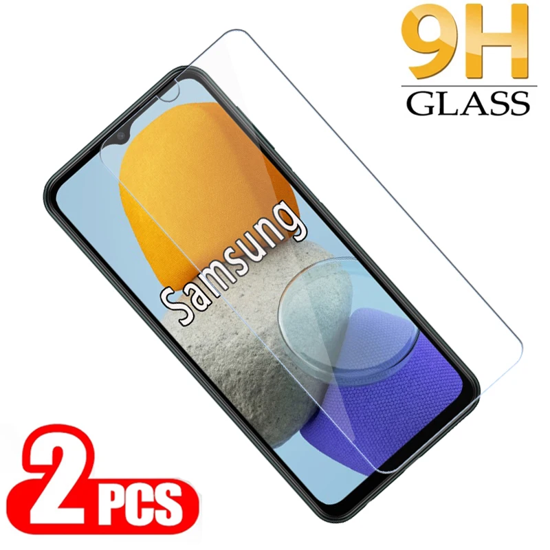 

2-1Pc Glass For Samsung Galaxy M 23 33 53 02 S 12 22 32 42 52 62 F23 F12 F02S F22 F42 F52 5G Cover For Samsung M02 M23 M33 Glass