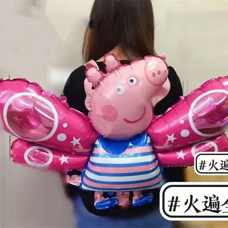 Peppa Pig Balloon George Balloon Accessories Girls Boy Kawaii Pig Balloon Room Decoration Birthday & Theme Party Fun Toys New