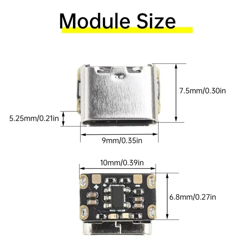 แผงป้องกันการชาร์จแบตเตอรี่ MCGS-Li (5 ชิ้น) 3.7V 4.2V 18650 ชนิด Type-C ป้องกันไฟฟ้าลัดวงจร