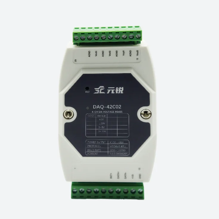 Industrial 4 Channel 12bit Voltage Output Analog Module 0-10V Programmable Slew Rate Factory Supply