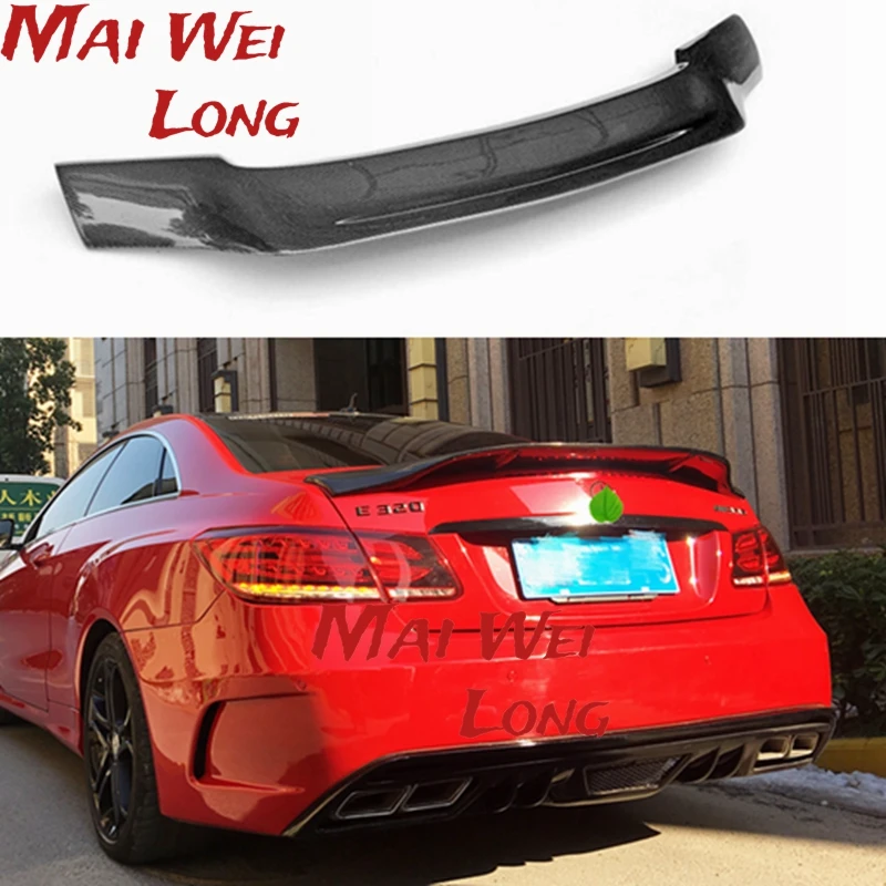 

W207 C207 Carbon Fiber Trunk Spoiler R Wing For Mercedes E Class Coupe 2010 - 2017 E200 E250 E300