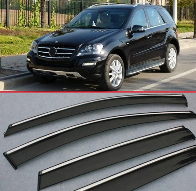 

For Benz ML350 320 W164 ML-Class 2010-2014 Window Wind Deflector Visor Rain/Sun Guard Vent Car Accessories Stickers