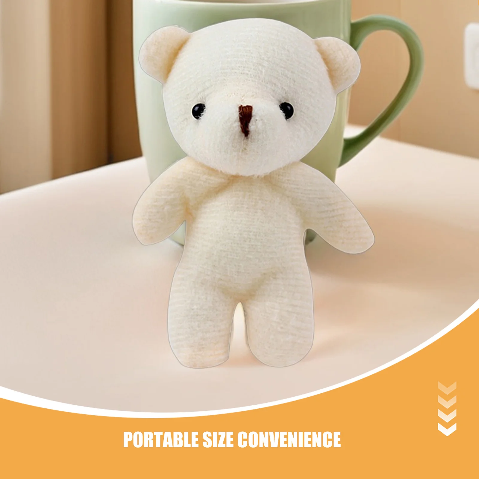 20 قطعة الدب الصغير الحيوانات المحشوة لطيف صغير محبوب الدب المفاتيح قلادة ديكور معلق للحقائب حقائب الظهر الدببة الصغيرة