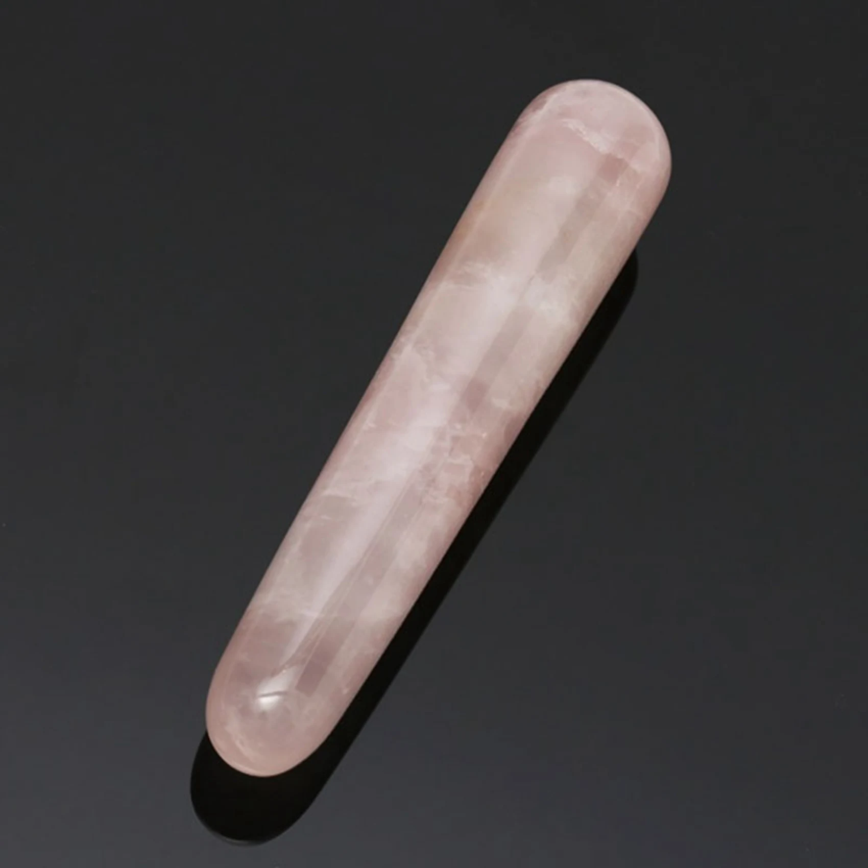 

A83X-2X Natural Rose Quartz Crystal Yoni Wands Gemstone Rocks Massage