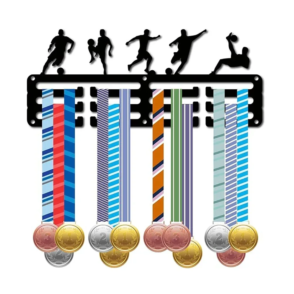 CIFBUY Iron Medal Hanger Wall Mount Medal Display Holder Football Running Ice Hockey Gymnastics Swimming Winner Badge Home Decor