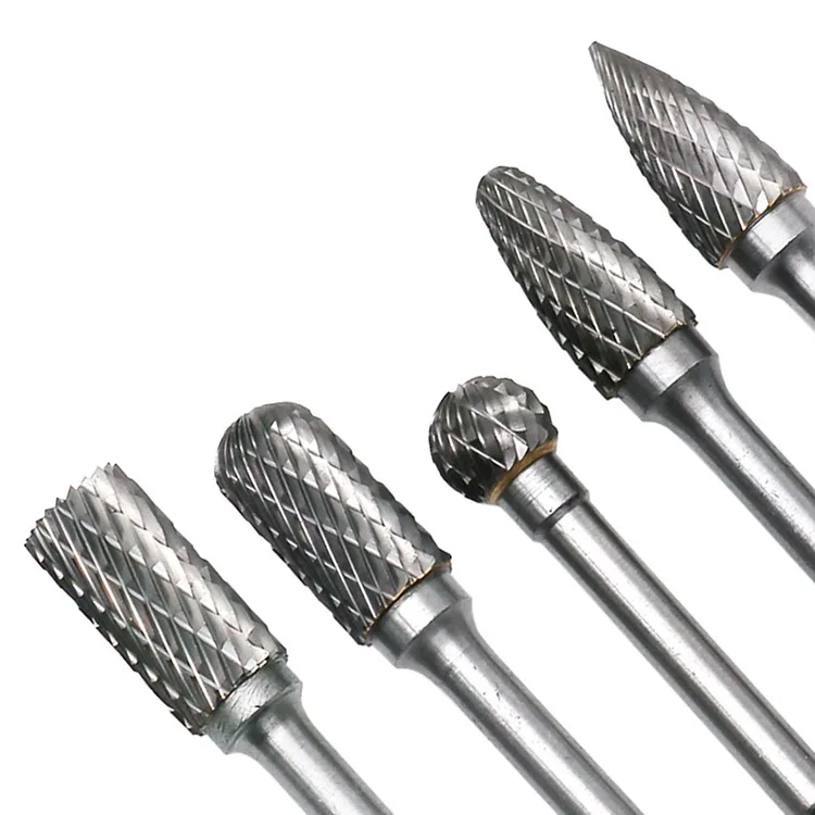 Rotary Bur Rotary File Tungsten Carbide Woodworking Drilling Milling Cutter Bit Shank Die Grinder Drill Polishing Tools