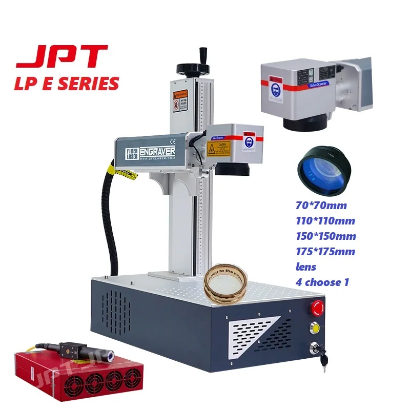 SFX JPT/MAX 20/30/50W Portable Fiber Laser Marker for Ring/Nameplate/Serial NO./Lighter /Card