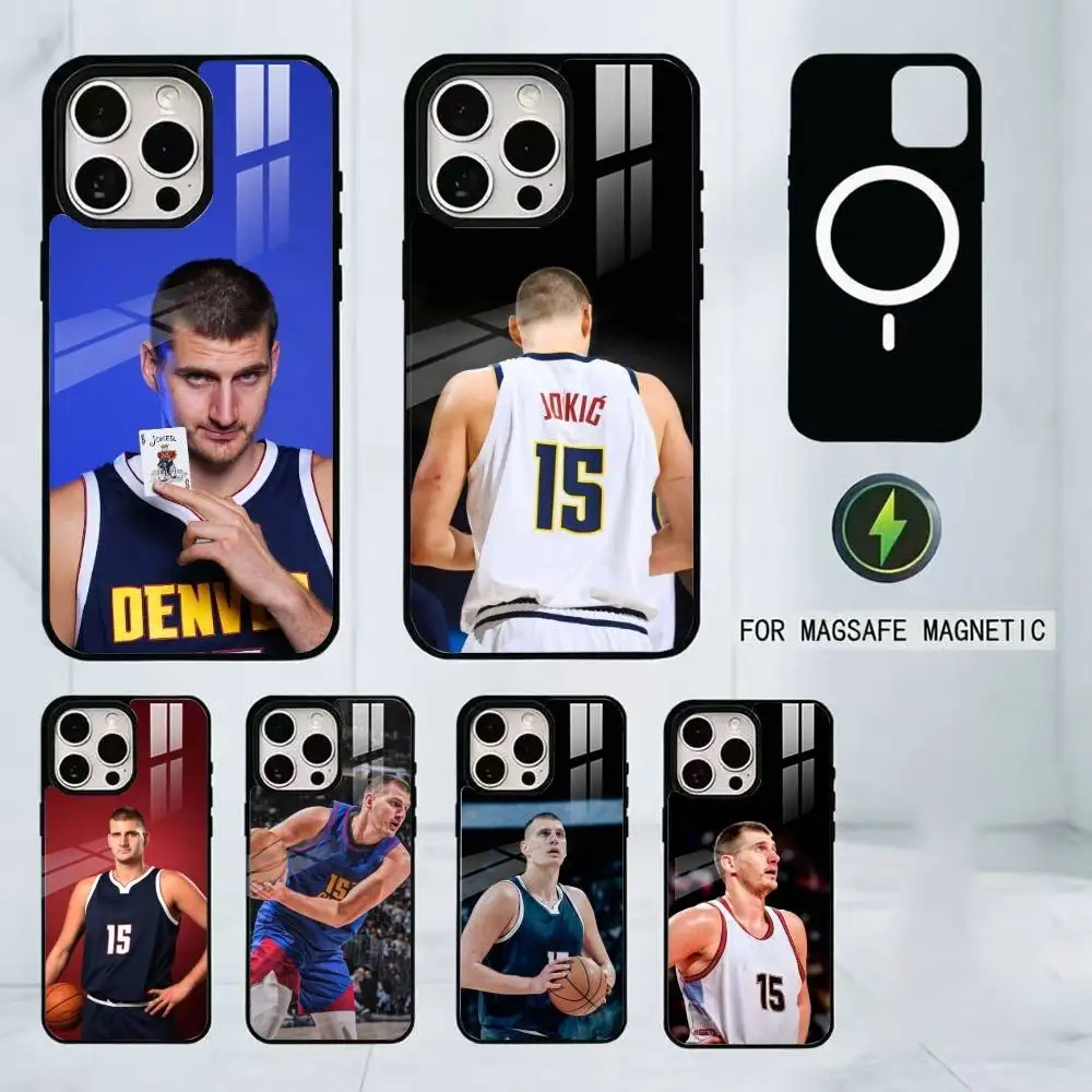 

N-Nikola Jokic Phone Case For iPhone17,16,15,14,13,12,11 Plus,Pro Magnetic For Magsafe Wireless Charging