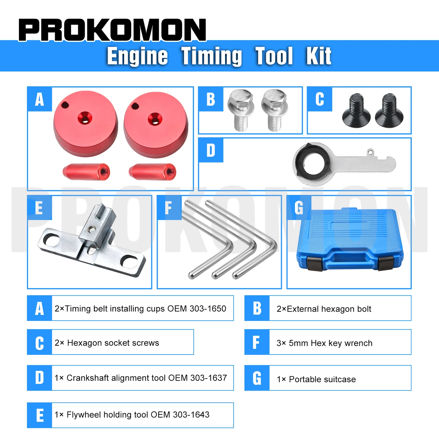 Diesel Nokkenas Timing Gereedschapset Voor Ford 2.0 Tdci Transit Ecoblue Awd Fwd Rwd Motor