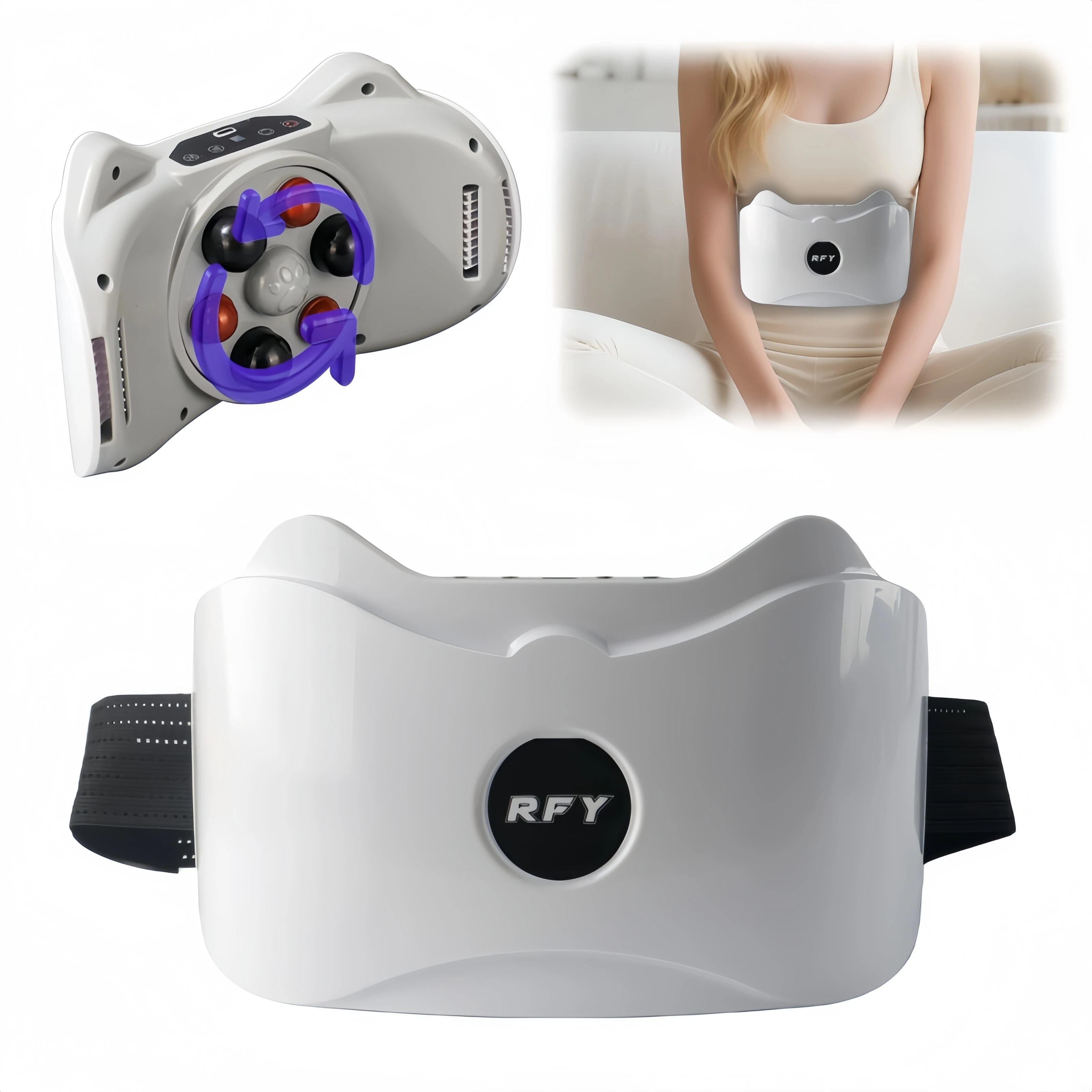 

3-режимный массажер для живота, беспроводной многофункциональный электрический массажер для удаления жира, портативный массажер от целлюлита