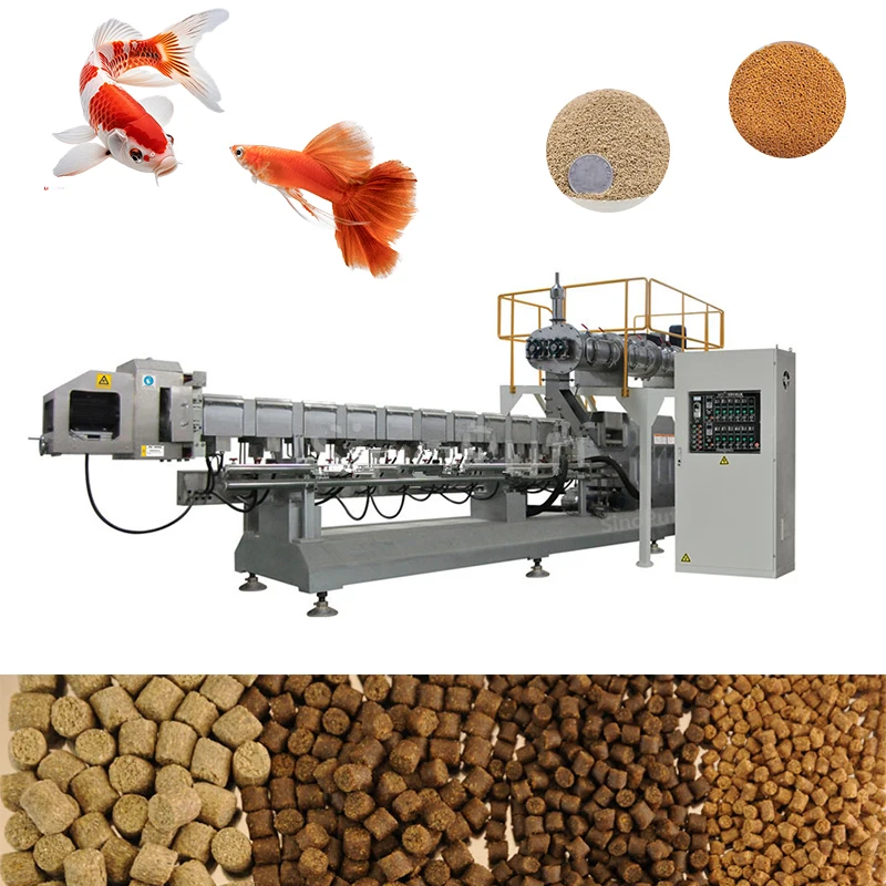 Catfish Carp Trout Feed Extruder Machine with Steam Conditioner for Floating Type Fish Feed Production Feed Processing Machinery