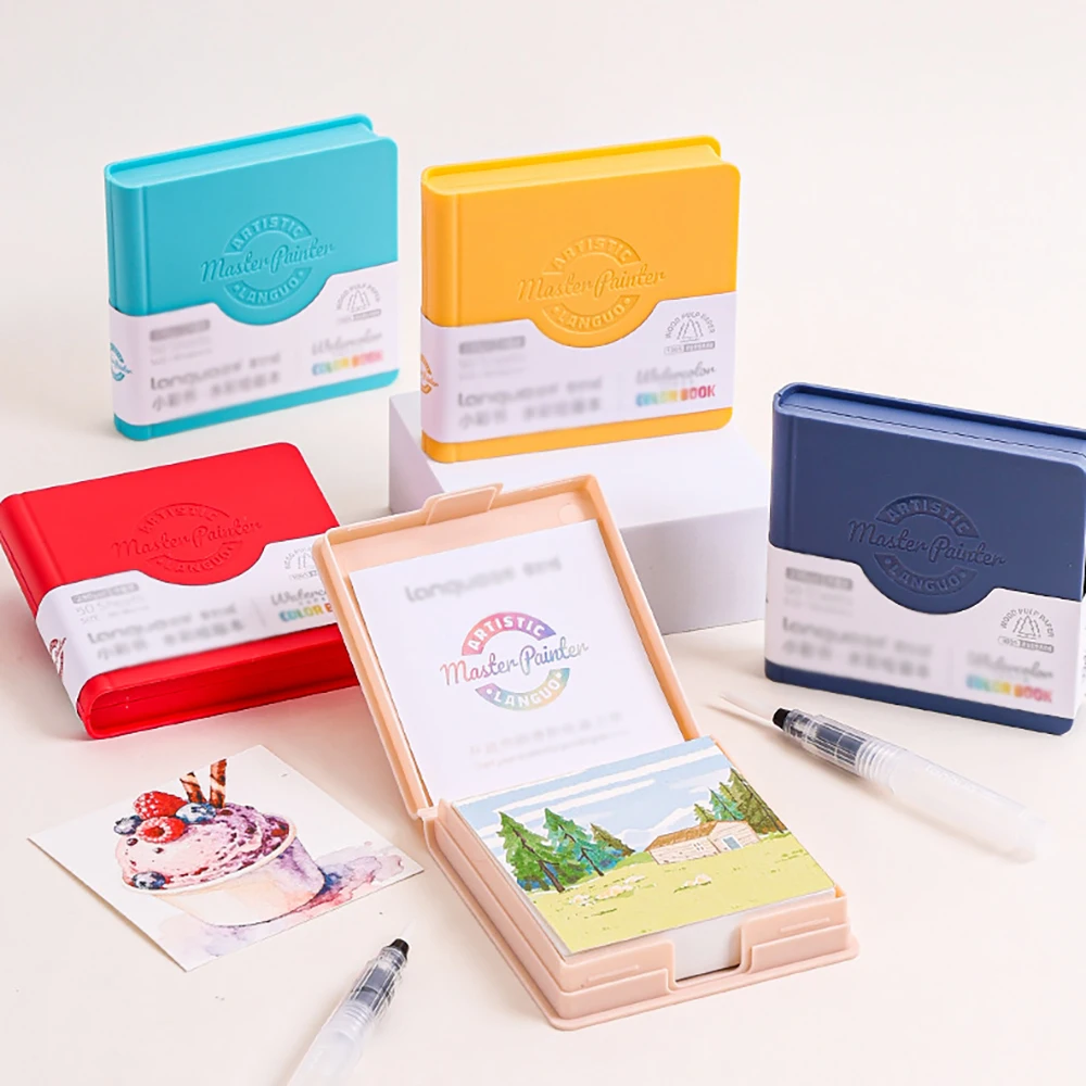 Piccolo libro a colori Quaderno per acquerello 230 g di spessore Mini manuale portatile Quaderno per schizzi Quaderno da disegno speciale per arte