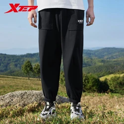 Xtep Knitted Trousers For Men 2024 Summer Durability Men's Pants Training Casual Comfortable Soft Outdoor Bottoms 876229630129