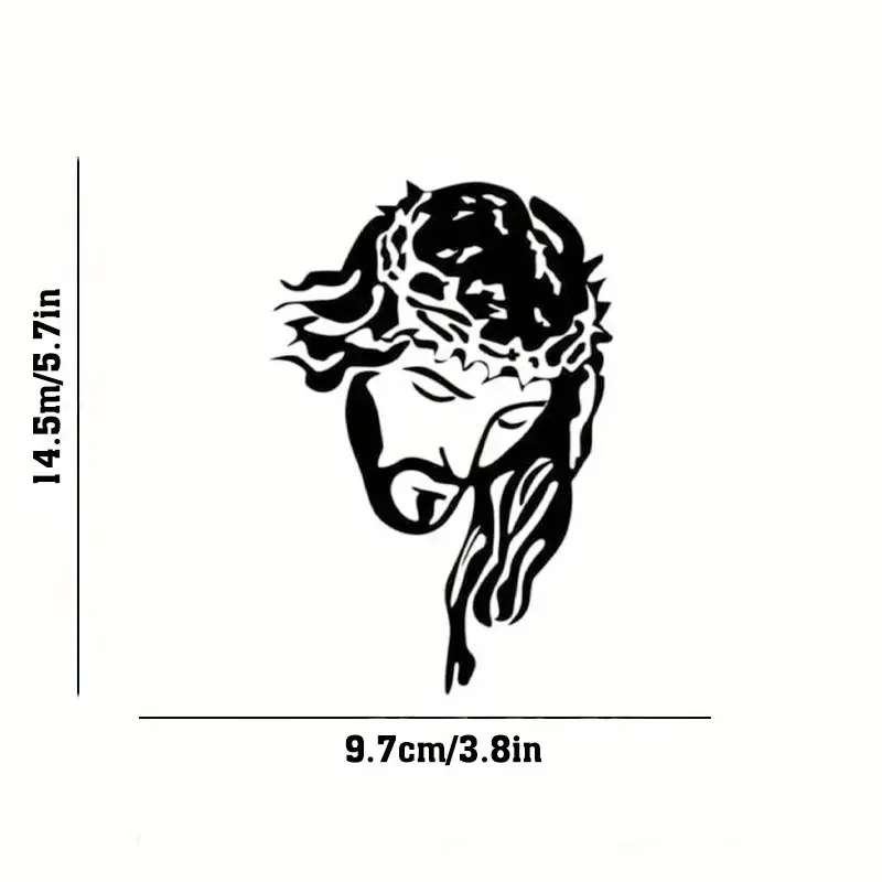 ملصق سيارة برمز مسيحي من الفينيل ، مثالي لأجهزة الكمبيوتر المحمول ، زجاجة مياه ، هاتف ، سيارة ، شاحنة ، دراجة نارية ، مركبة ، كوب طلاء ، مصد #3