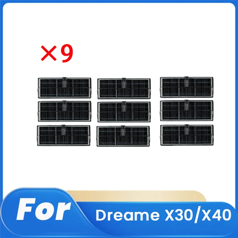 

A17F-9 Pcs Cleaner Filter For Dreame X30/X40 Sweeping Robot Accessories Cleaner Parts Replacement