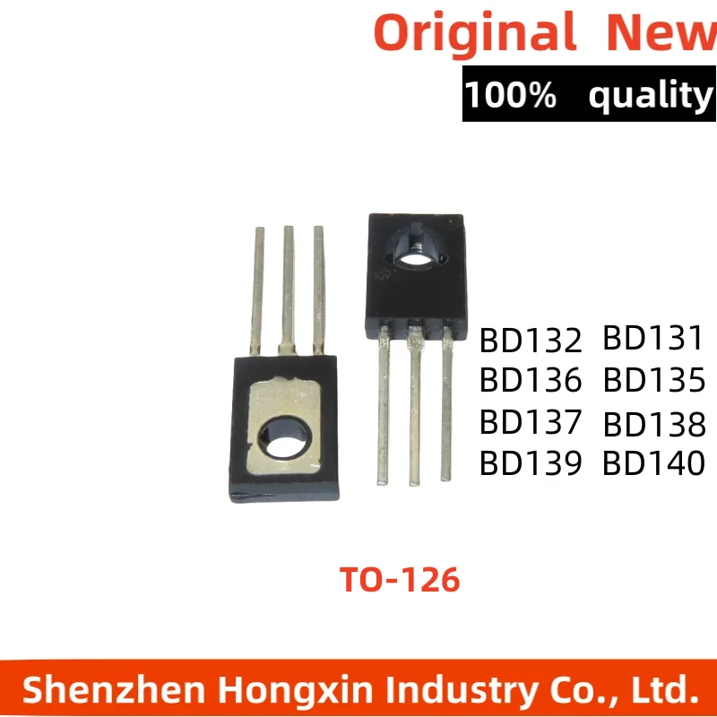

10PCS BD135 BD136 BD131 BD132 BD137 BD138 BD139 BD140 TO-126 NPN Power Triode Transistor New And Original