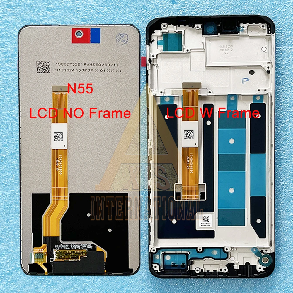 

Original 6.7" For OPPO Realme C55 RMX3710 Realme Narzo N55 LCD Display Screen Frame Touch Panel Digitizer For OPPO A1 PHS110 LCD