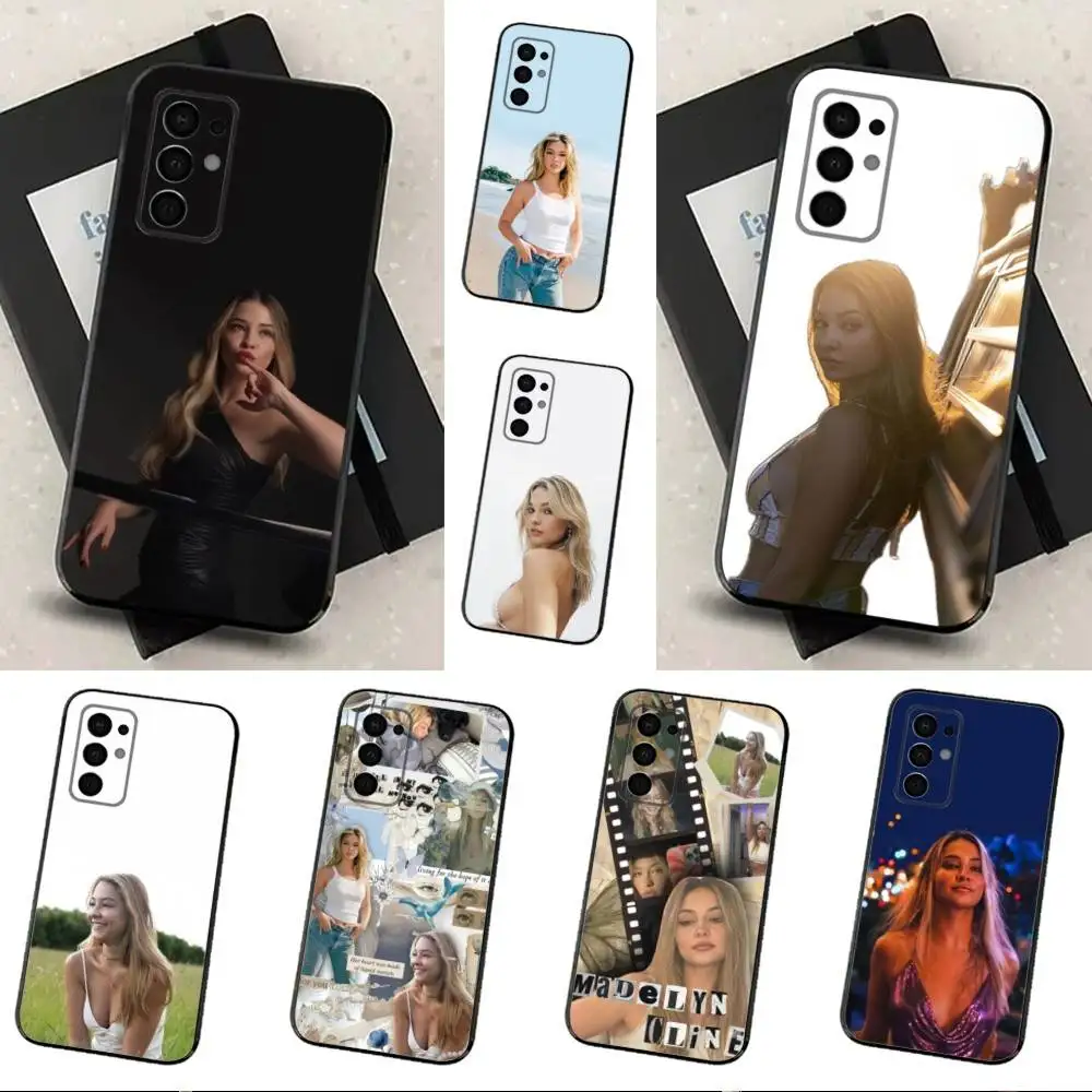 

M-Madelyn C-Cline Actor Phone Case For Samsung Galaxy A13,A21s,A22,A31,A32,A52,A53,A71,A80,Soft Black Shell