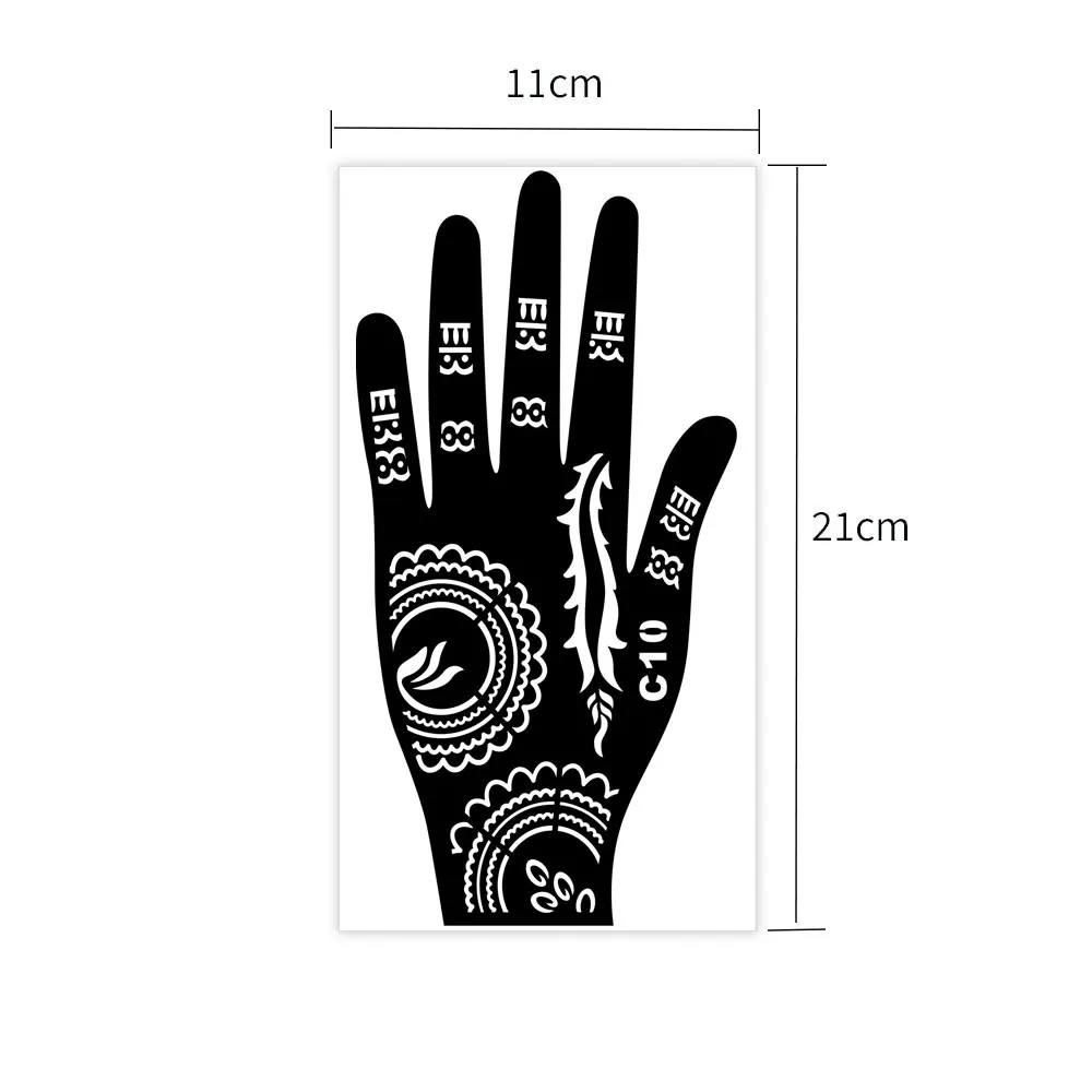 Resuable Tattoo Templates For Body DIY Painting Henna Tattoo Stencils for Women Reusable Temporary Tattoo Tools