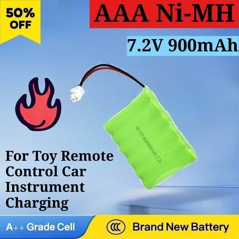 

Новая аккумуляторная батарея AAA Ni-MH 7.2V 900mAh для игрушечных радиоуправляемых машинок, приборов, зарядных устройств, высококачественная сменная батарея