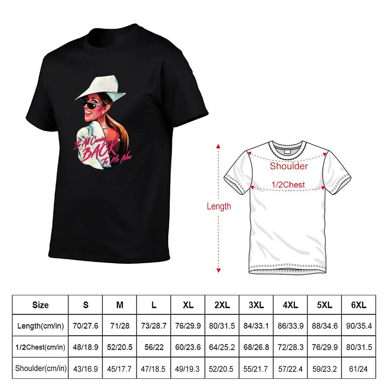 It's All Coming Back To Me Now T-Shirt Active Wear Sports T-Shirt for Men