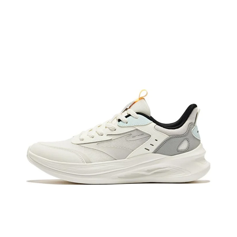 Erke Leap 2.0 Breathable And Resilient Low top Running Shoes Men's Microcrystal White Recycling Gray 51124103319-001