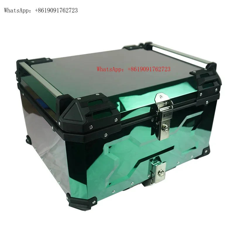 

Заводская горячая продажа 65L-X Green Cer Box из алюминиевого сплава, верхняя коробка для хвоста мотоцикла