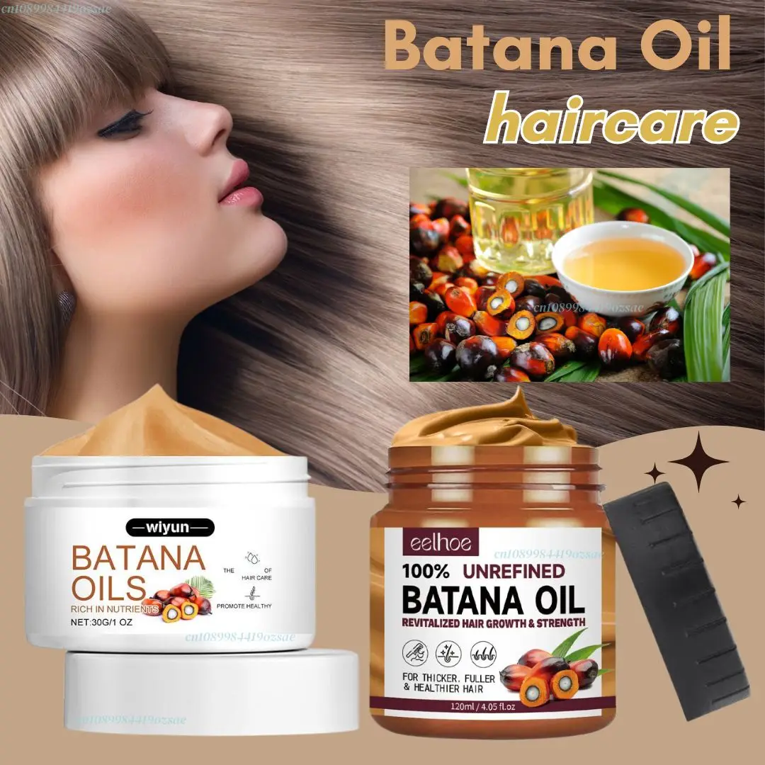 

Batana Oil Hair Mask For Men & Women Hair Loss Treatment Anti-Dry Damaged Nourishes Soft Hair Essence Hair Care Conditioner