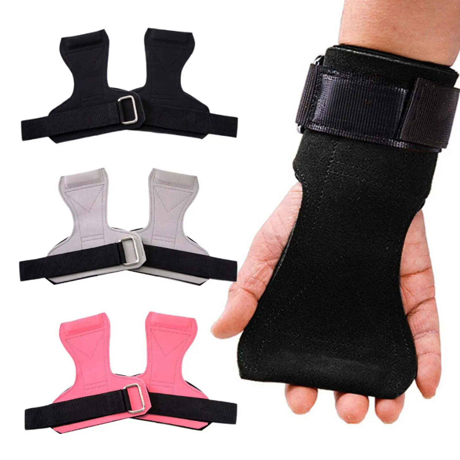 

Weight Lifting Gloves Multipurpose Easy to Store Gym Grip Belt Hand Protector for Workout Bodybuilding Weightlifting Gymnastics