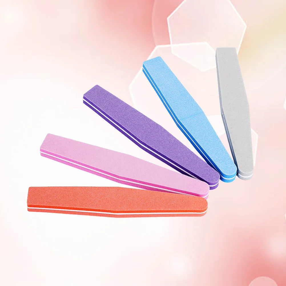 

5Pcs Portable Washable Nail Shiner Sponge Files Buffers Sanding Blocks for Clean Shining Manicured Look Nail Buffer,nail File