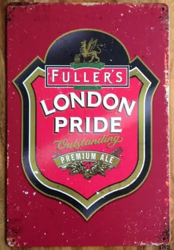 FULLERS LONDON PRIDE PREMIUM ALE METAL SIGN PUB MAN CAVE BAR GARDEN BEER 20x30-Aluminum