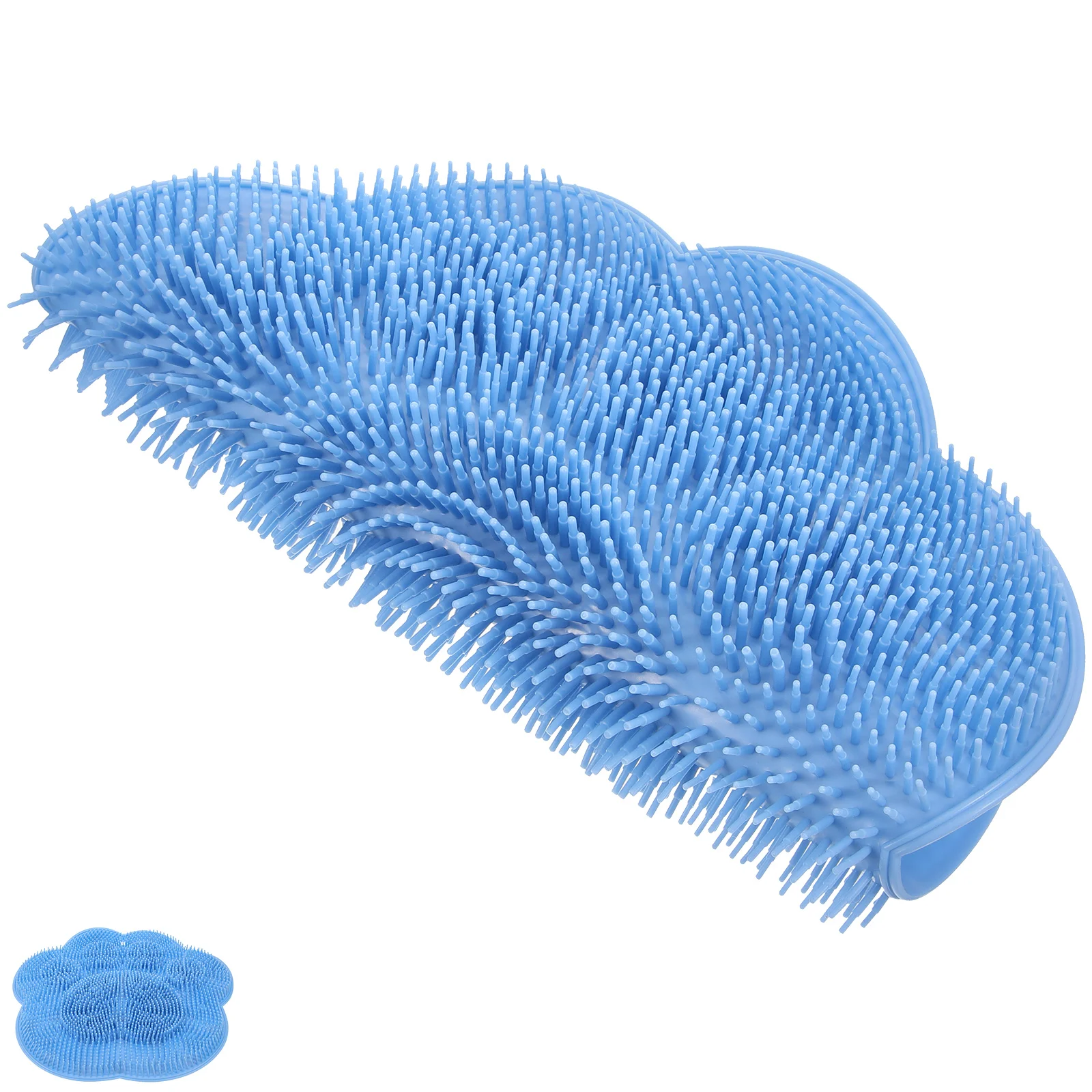 

Silicone Foot Scrubber Pad Back Feet Cleaner Non-Skid Suction Cup Shower Massager Bathroom Exfoliating Tool