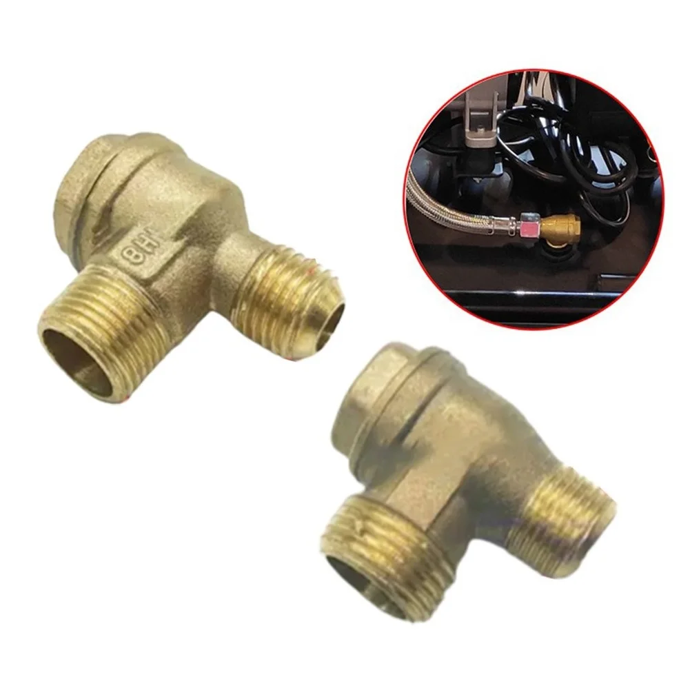 2 Port Check Valve Brass Male Thread Connector Tool For Air Compressor Accessories Air Pump Check Valve Cut-off Valve