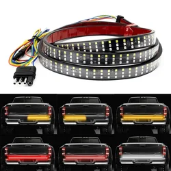 12V 48/60 Inch Car Brake Turn Light Warning Signal Flexible LED Strip Rear Tail Running Reverse Double Flash Lights Red